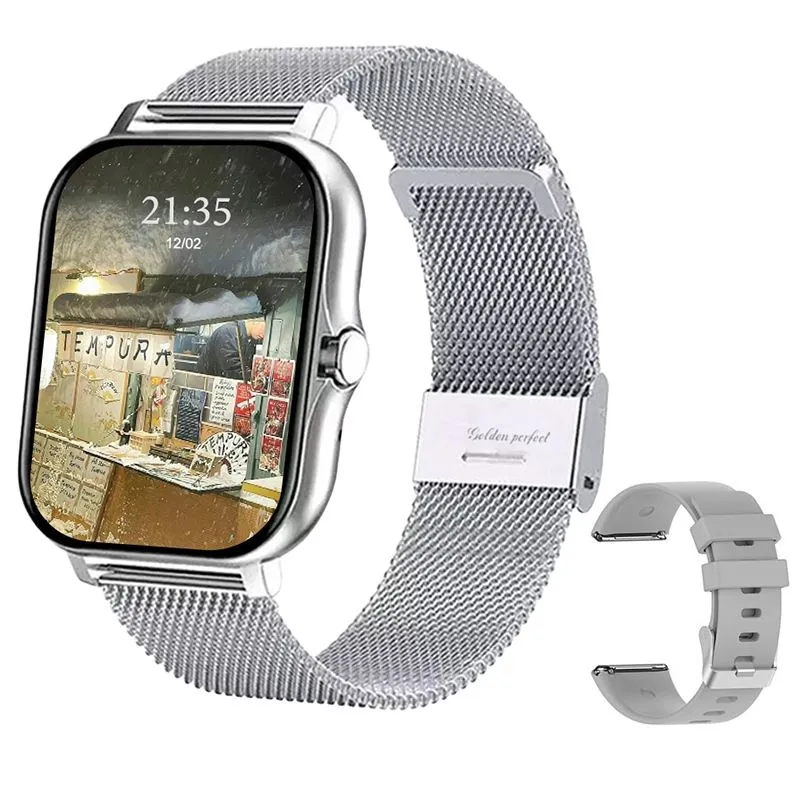 Fitness Smart Watch With Bluetooth Call, 2 Straps, 120+ Sports Modes