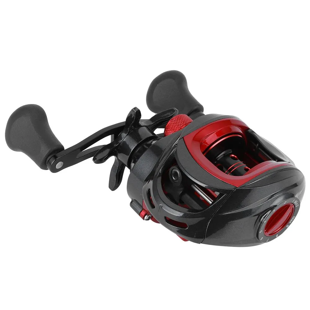Left Hand Baitcasting Reel Metal Wheel Magnetic Brake
