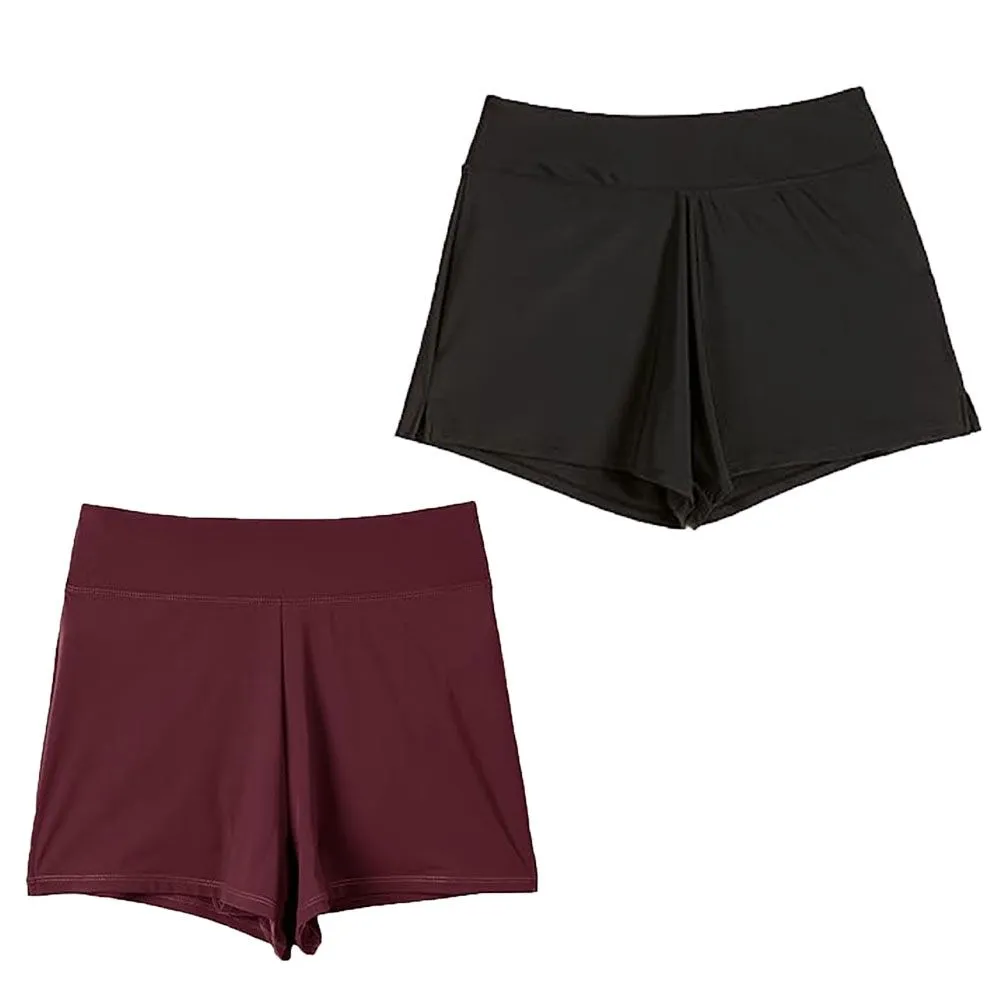 2 Piece Swim Shorts Period Swimwear Menstrual Leakproof Panties Sports Bottoms