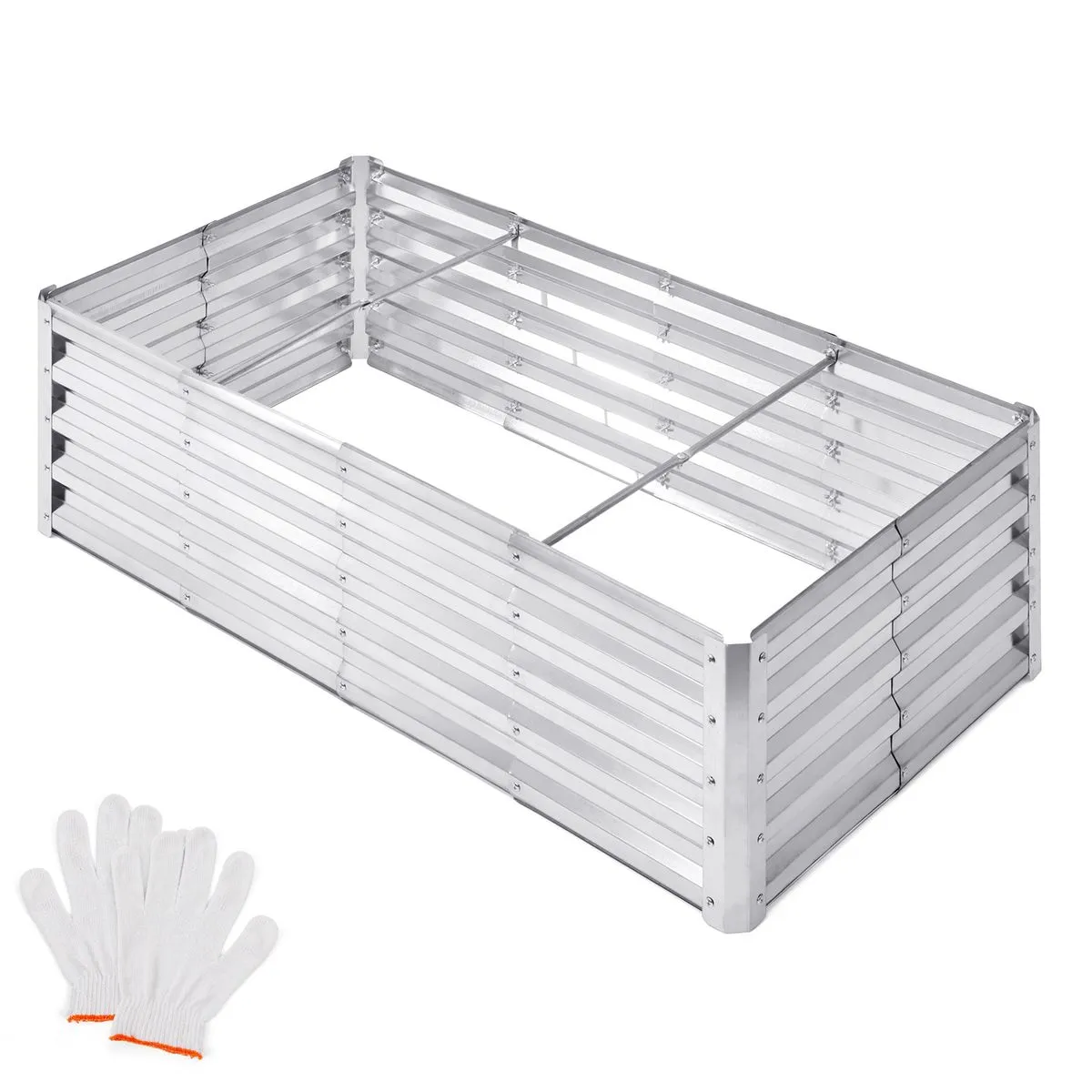 Chenshia Raised Garden Fruit Veg Planting Bed Outdoor Garden Compost Box