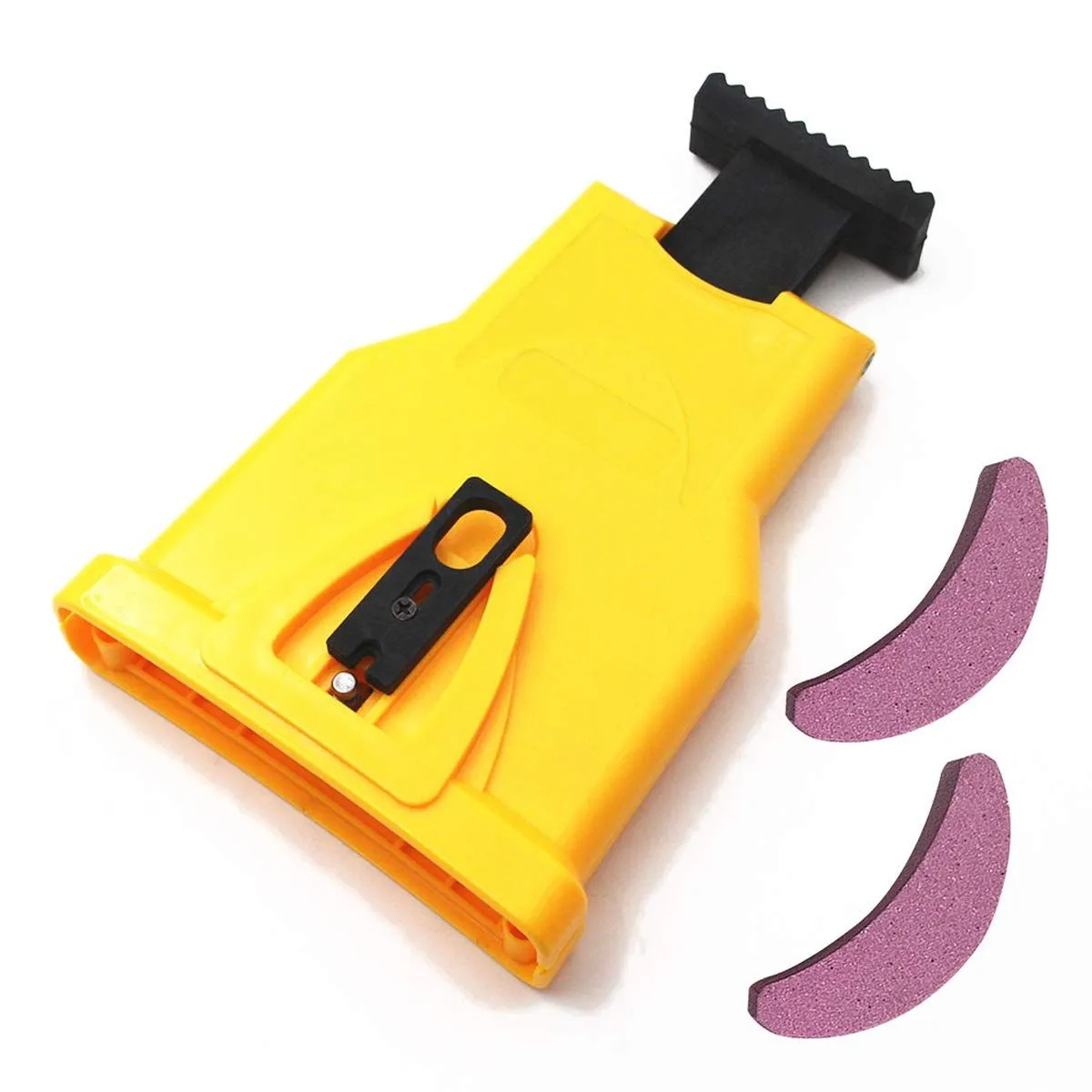 Universal Chainsaw Teeth Sharpener with Extra Whetstones for 14-20" Bars