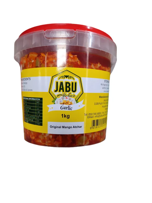 Jabu Atchar - Garlic Flavour Atchar- Pickle Mango Atchar- Fine Cut Mango