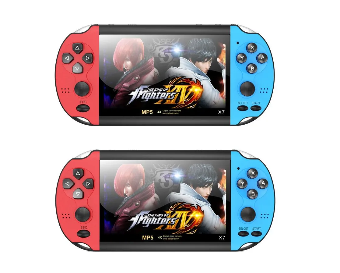 2Pack-X7 Portable Retro Video Game Console, 4.3-inch