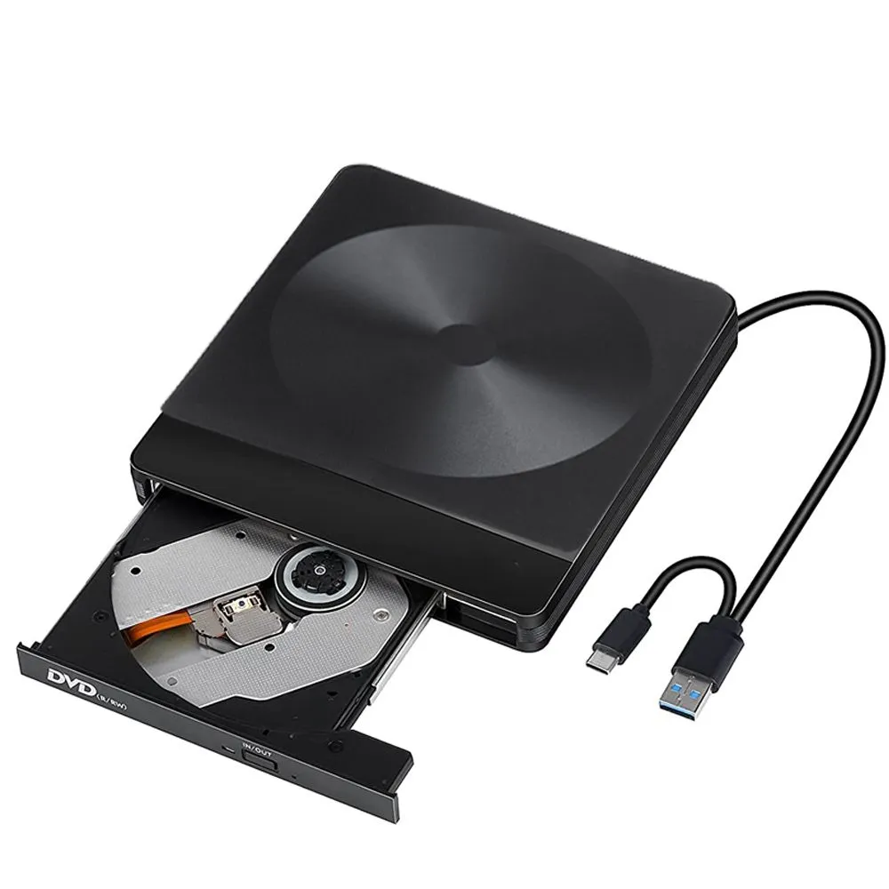 USB C 3.0 and Type-C External CD DVD External Drive Reader