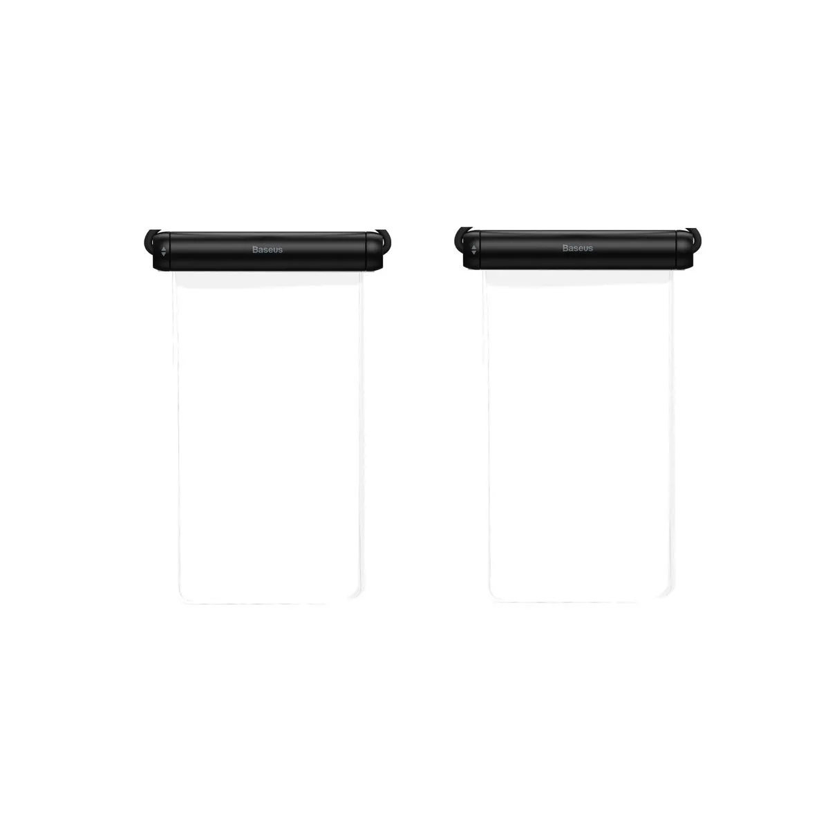 2-Pack of Baseus AquaGlide Waterproof Phone Pouch: IPX8, 30m, 7.2" Device - Black