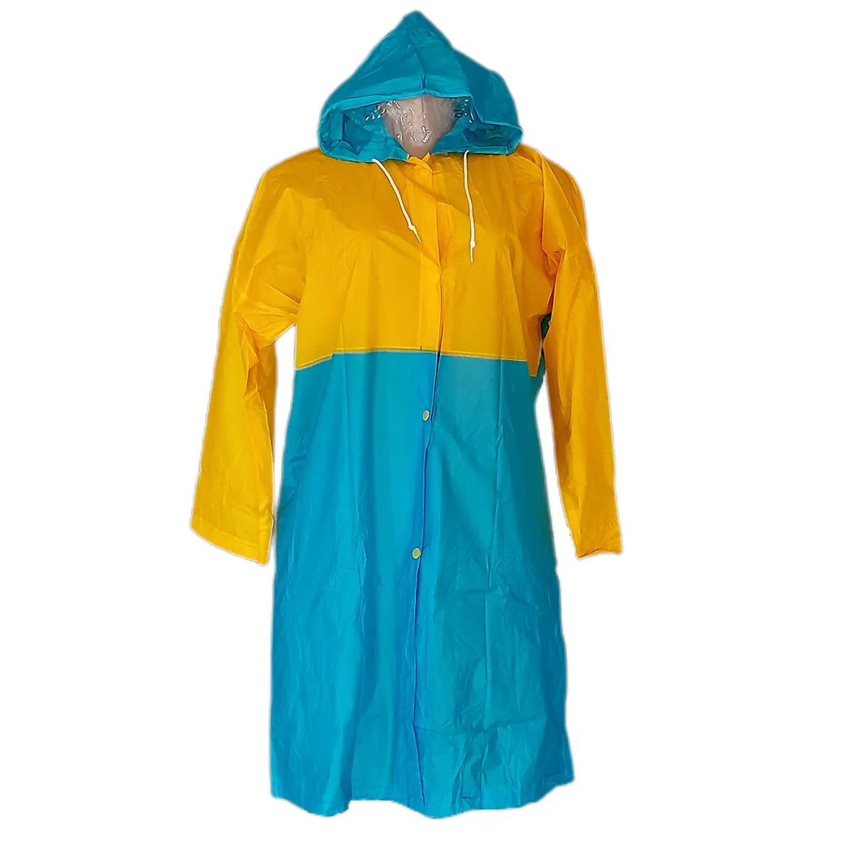 Kids Schoolbag Pocket & Hooded Rain Coat