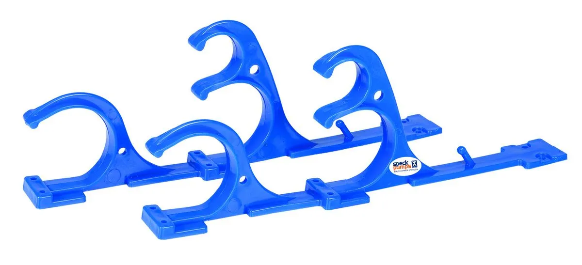 Speck Pumps Swimming Pool Brush and Pole Hook Hanger Set
