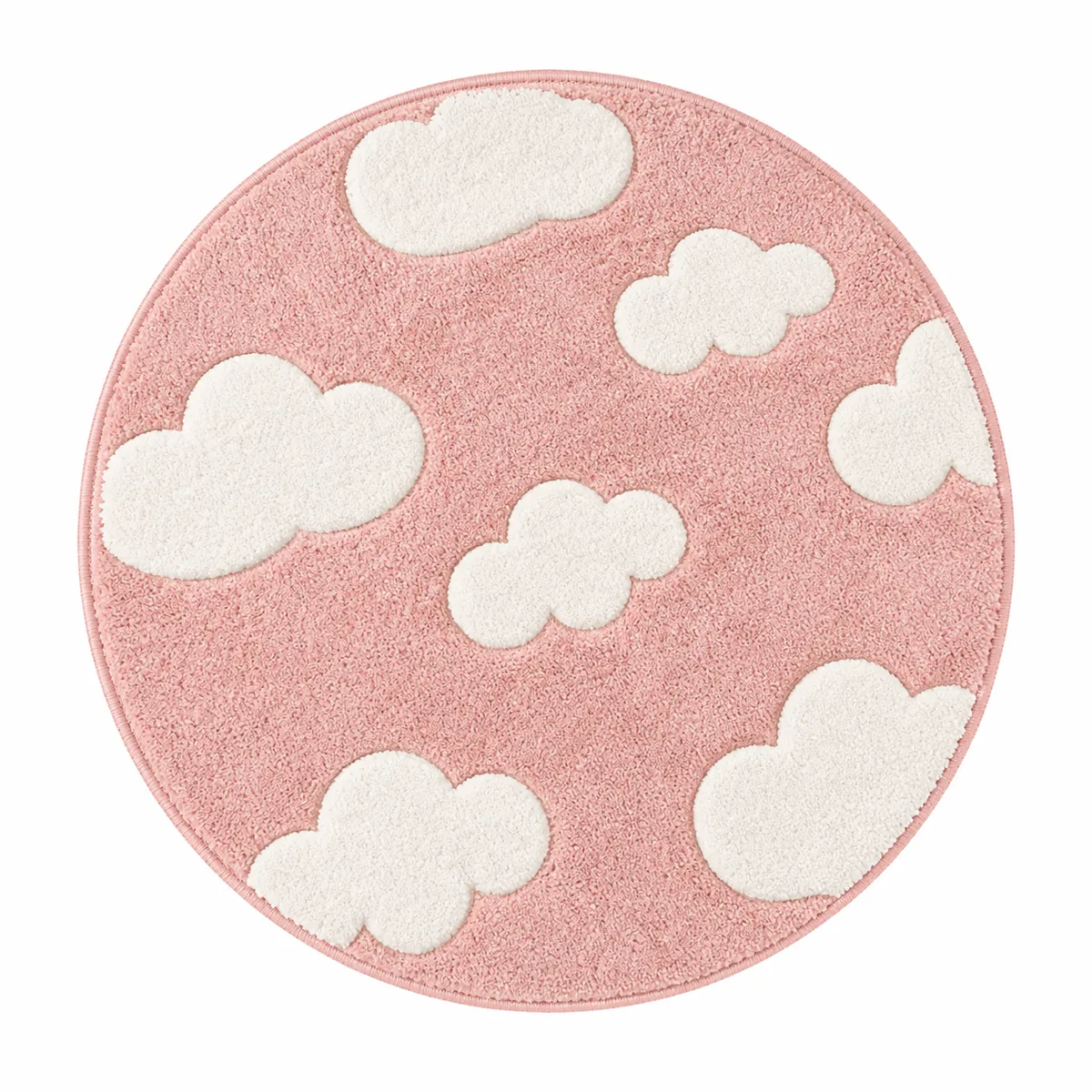 Cute Mini Soft Pink Cloud Rug 40cm Round Floor Mat