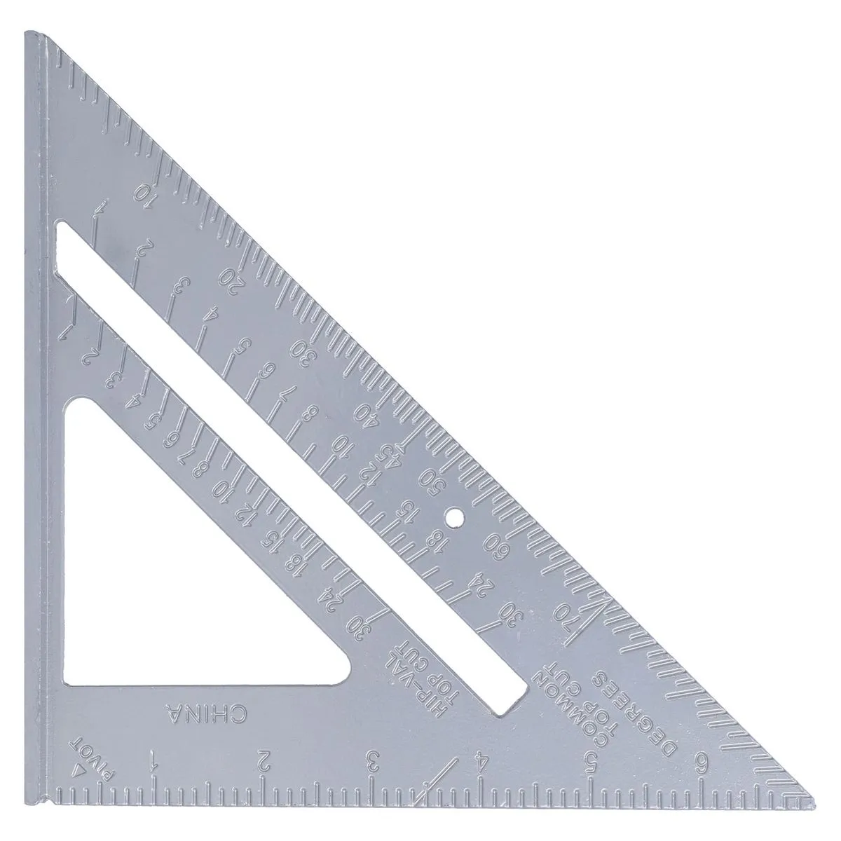 Aluminium Triangle Ruler 7in 45/90 for Woodworking