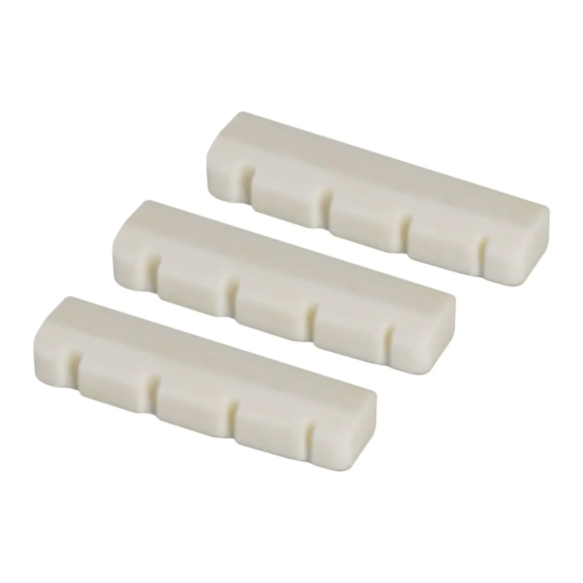 Bass Bone Bridge Saddle and Nut For 4 String Bass Guitar Pack of 3