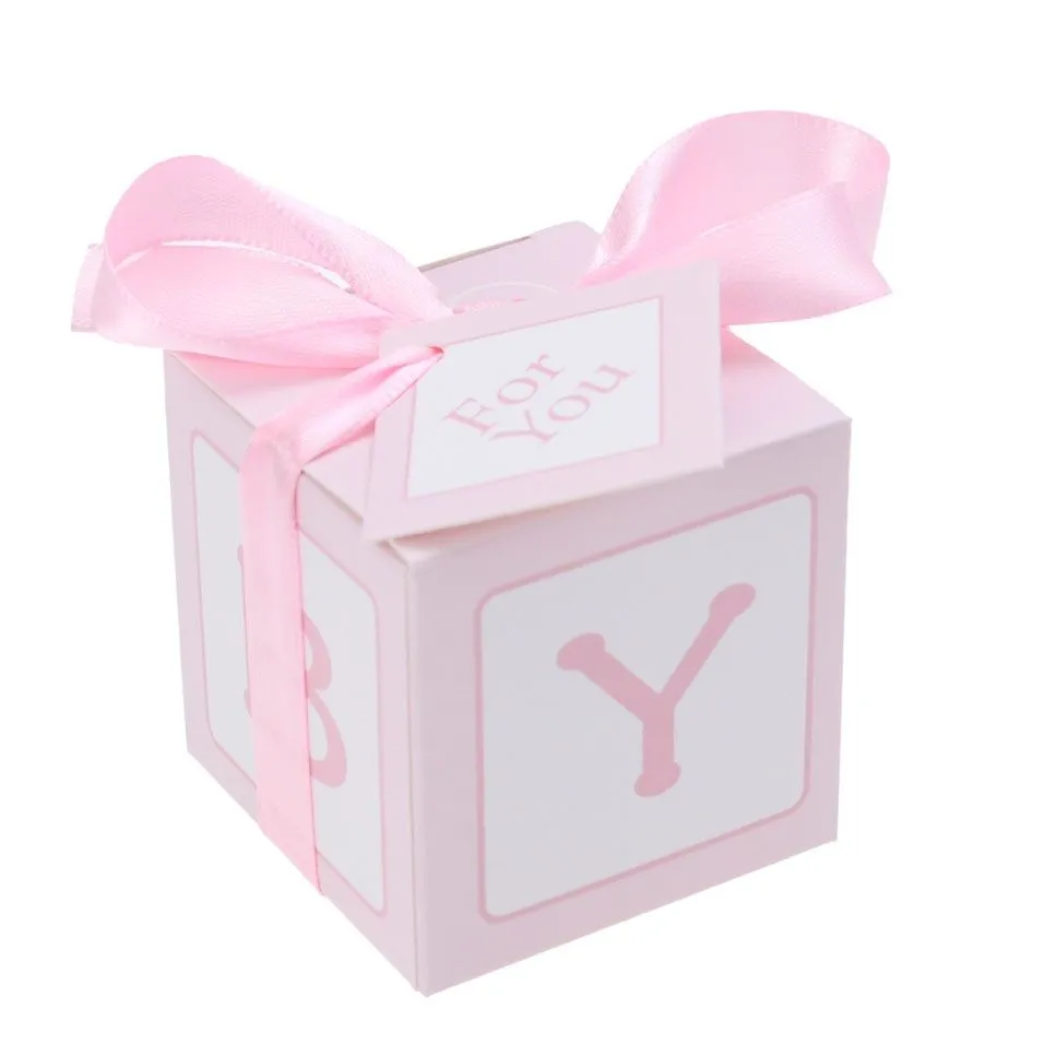 Small Party Favor Boxes for Baby Shower - Pink