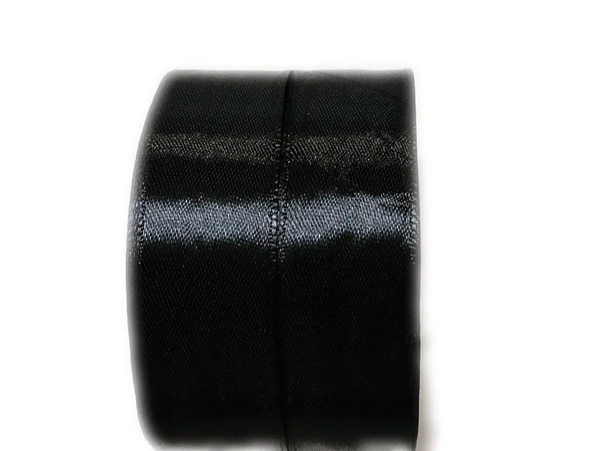 BEAD COOL - Satin Ribbon - 25mm width - Black - 42m - Bows and Wrapping