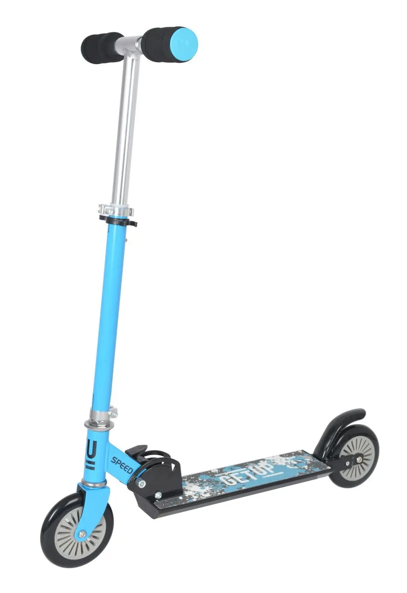 GetUp Speed Folding Scooter - ABEC 5 Bearings - 5+ Years - Blue