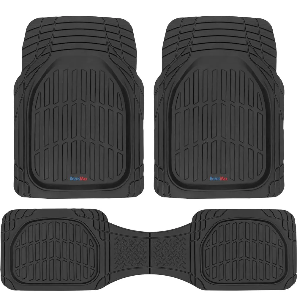 BezosMax Universal Car Floor Mats, Deep Dish All Weather Car Mat