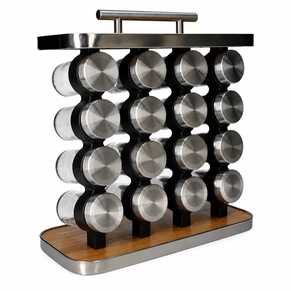17pcs Seasoning Spice Collection Set with Rack