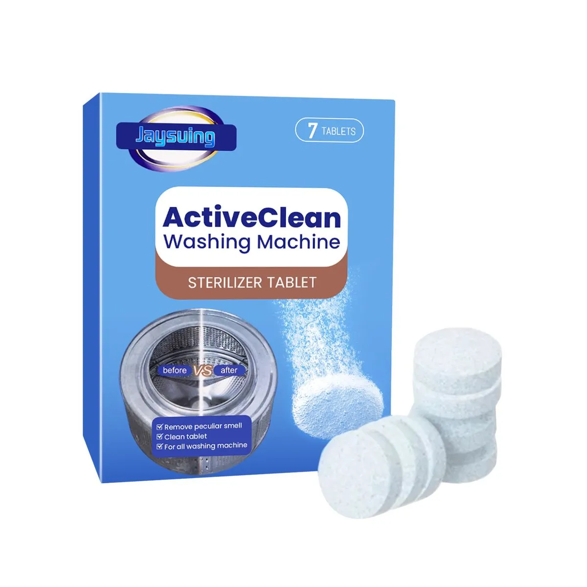 7Pieces Washing Machine Sink Dirt Cleaning, Odor Cleaning Tablets
