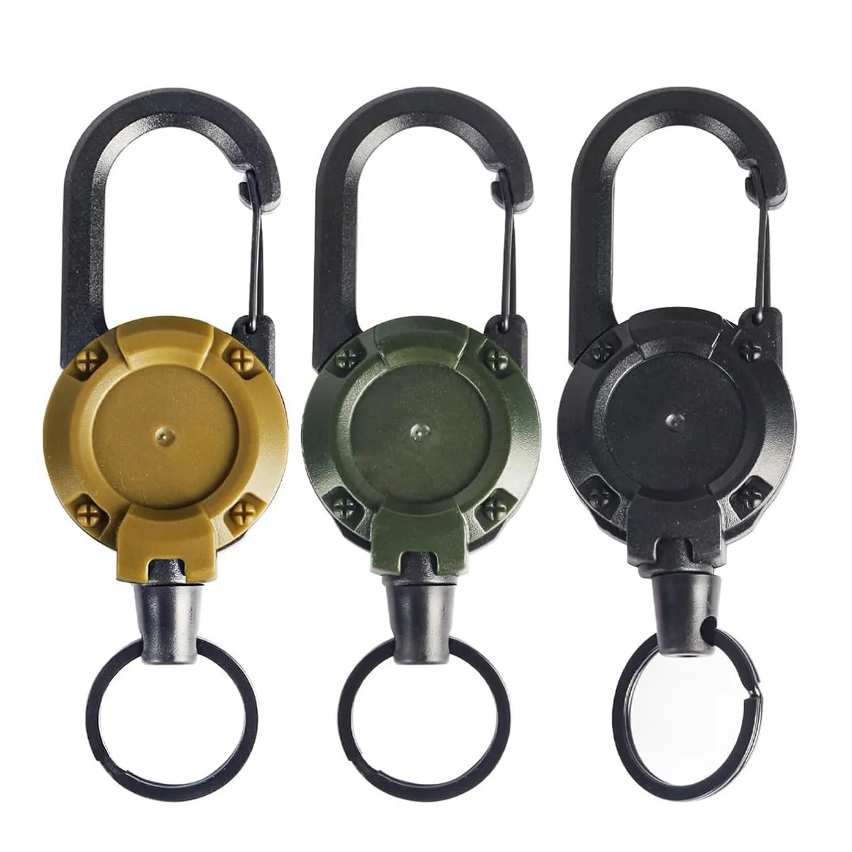 Retractable Tactical Carabiner High Resilience Outdoor Wire Rope Carabiner