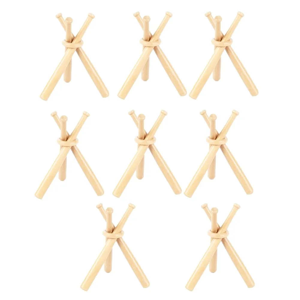 8 Sets Baseball Stand Baseball Holders For Balls Display Baseball Bat