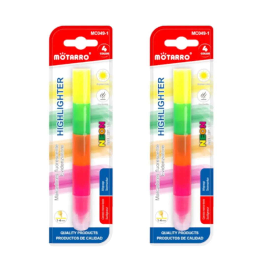 Motarro Highlighter 4PCS - 2 Pack