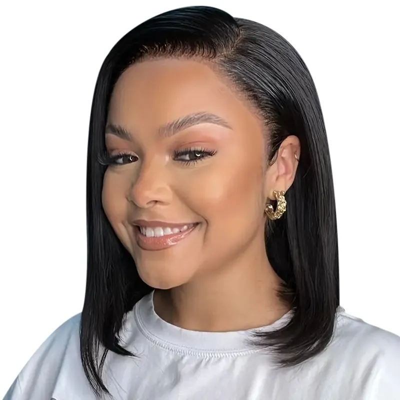 VSP 12Inch Peruvian Hair Straight Bob Short Wigs 13x4 Full Frontal Lace Wig