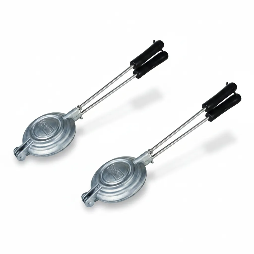Iron Jaffle Aluminium Jaffle Iron for Toasted Sandwiches - 2 Pack