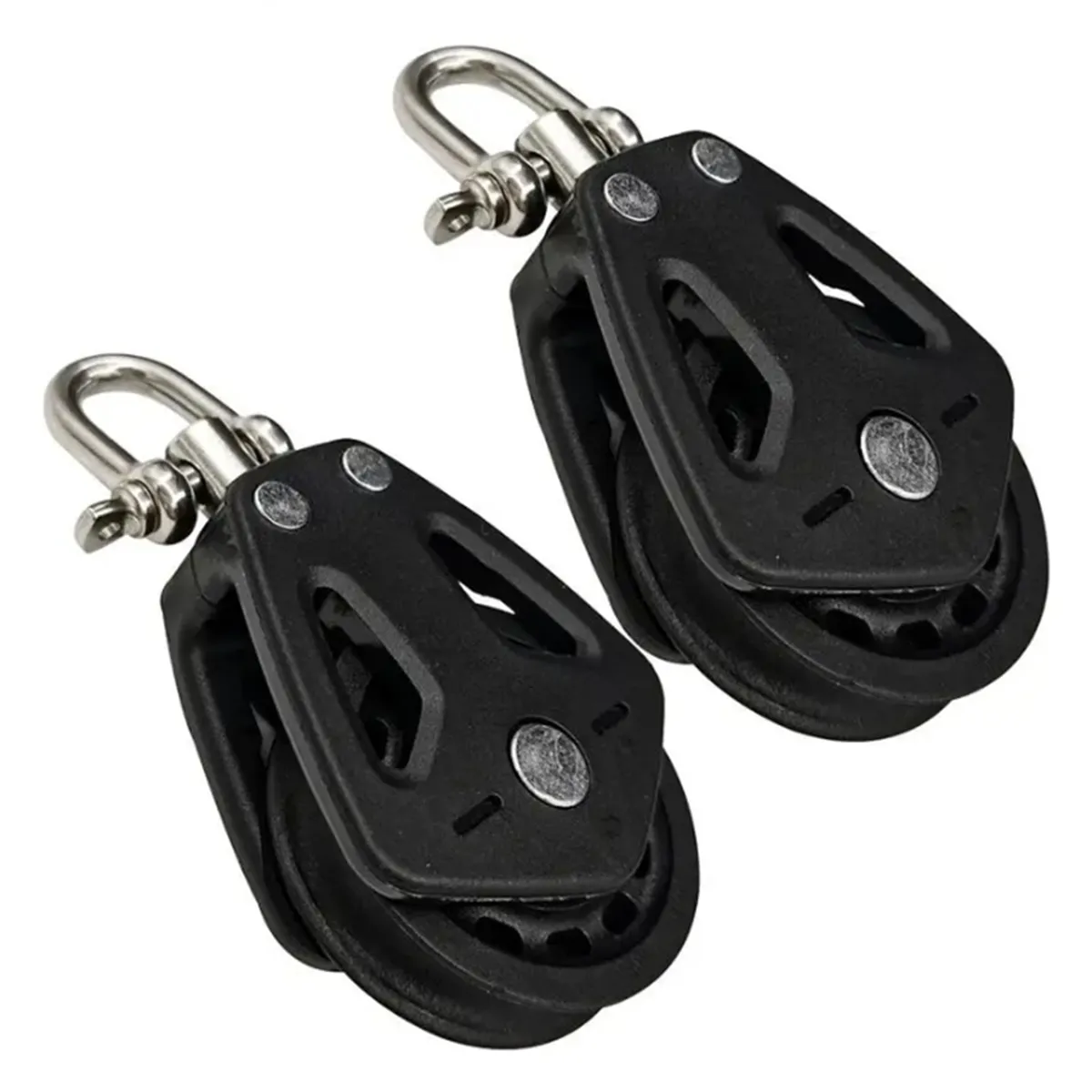 Marine Pulleys for Rope Pulley Block Rope Runner Compatible with Universal