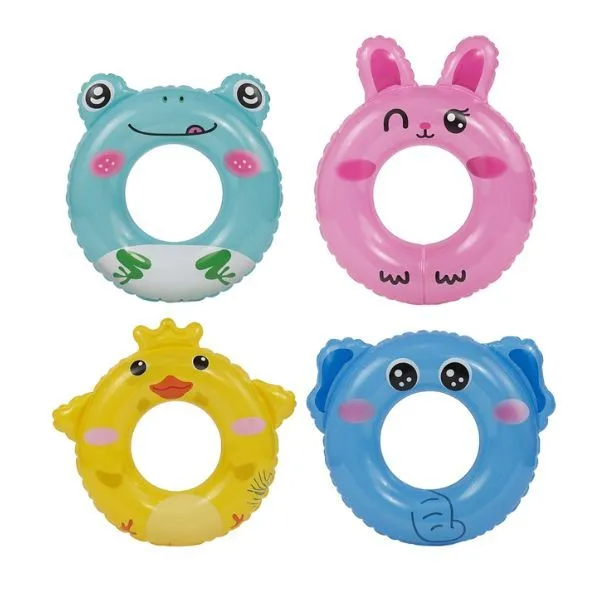 Pack of 4 Animal Inflatable Swimming Rings 70cm