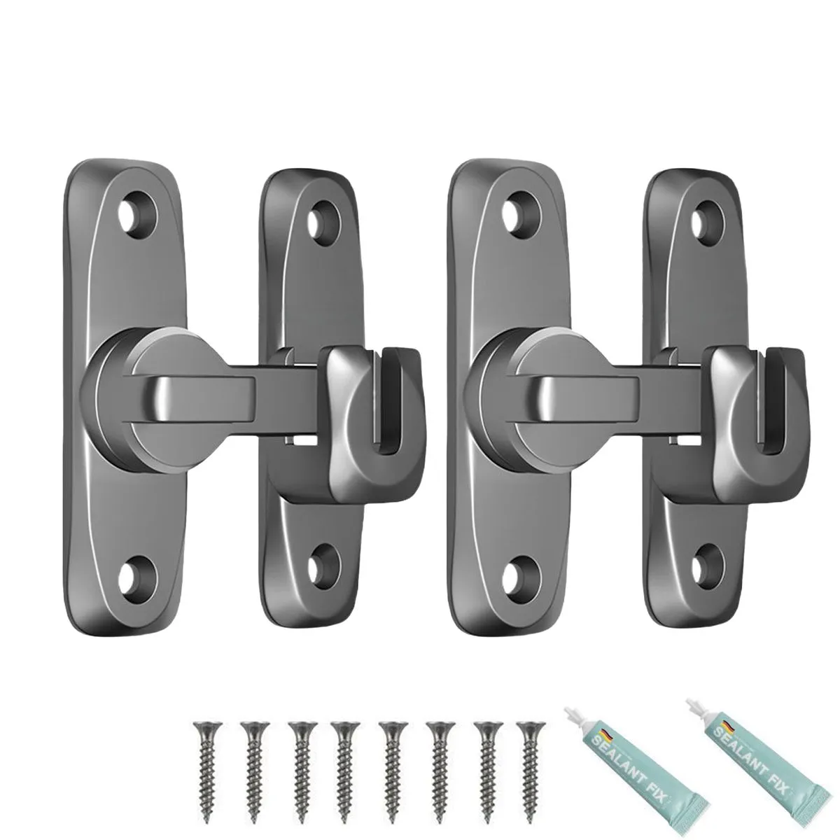 90/180 Degree Barn Door Lock, Small Flip Gate Latches Hardware