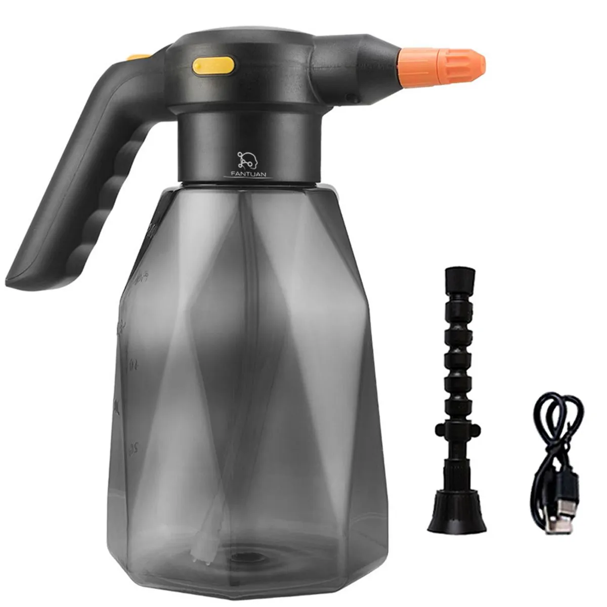 FANTUAN 2L Electric Handheld Sprayer Garden Watering & Disinfection Spray - Black