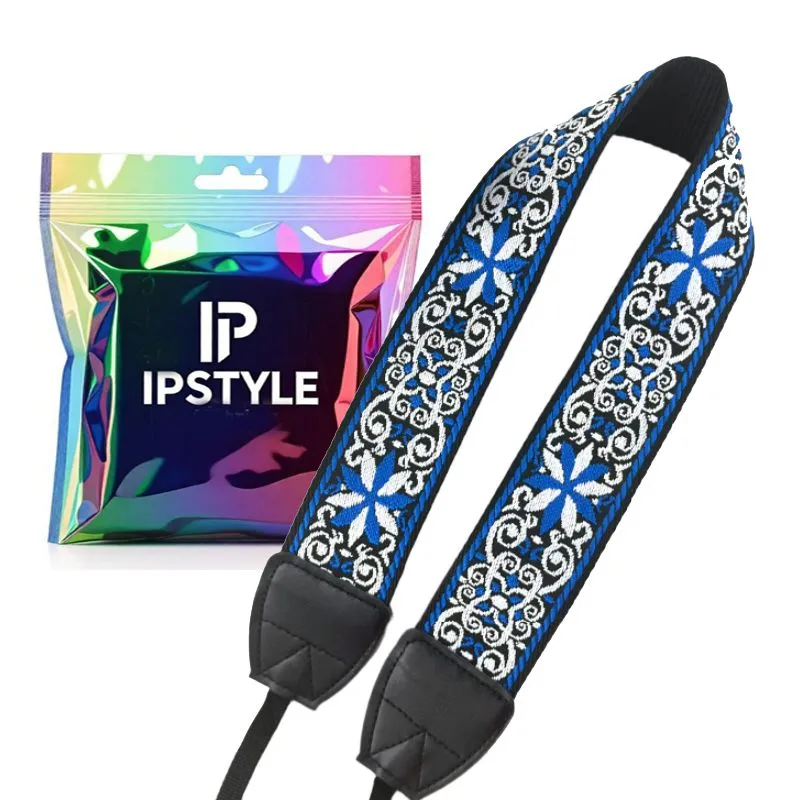 IPSTYLE 5cm Universal Adjustable Classical Camera Neck Shoulder Strap - Blue