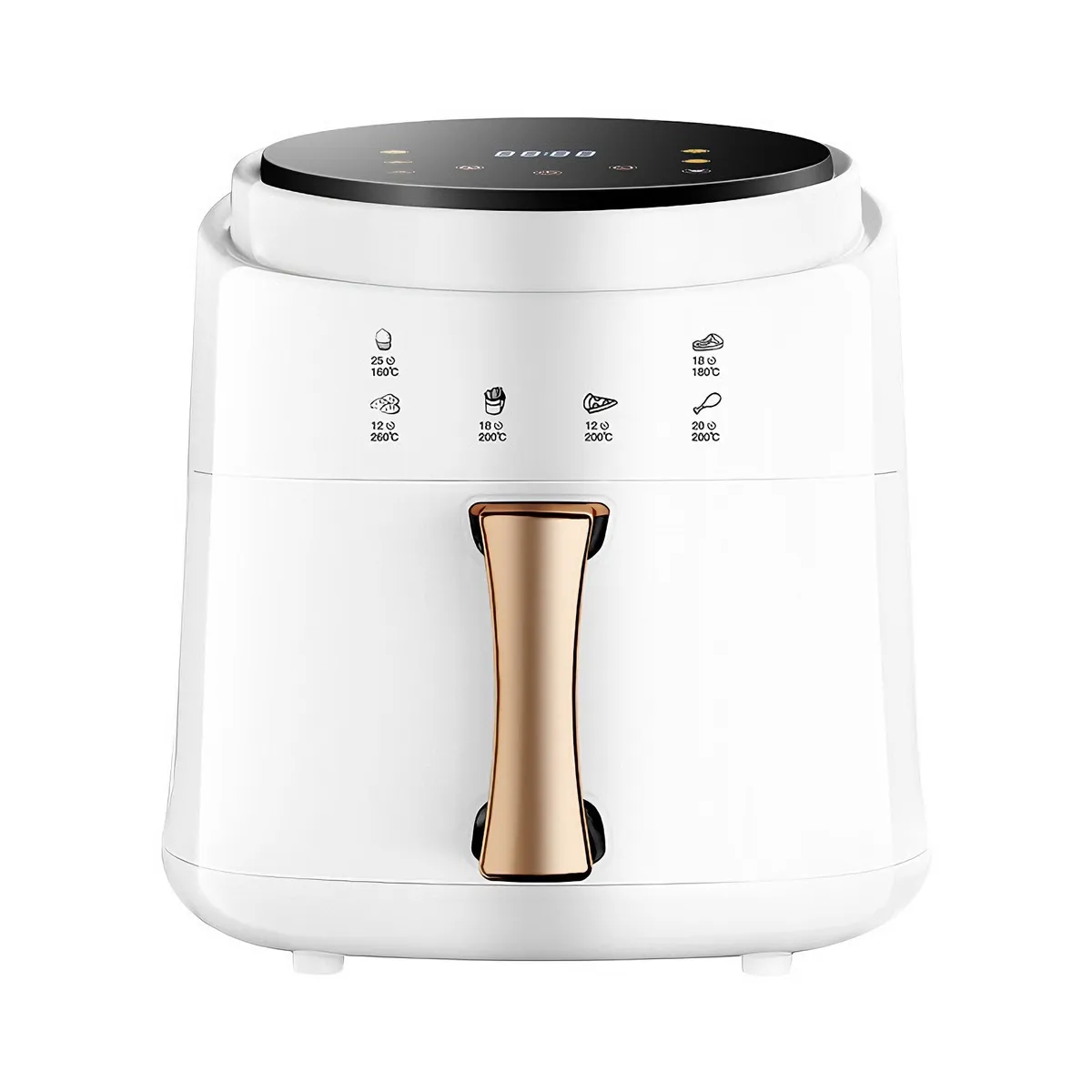White Digital Touch Screen 8L Air Fryer With Extra Large Capacity