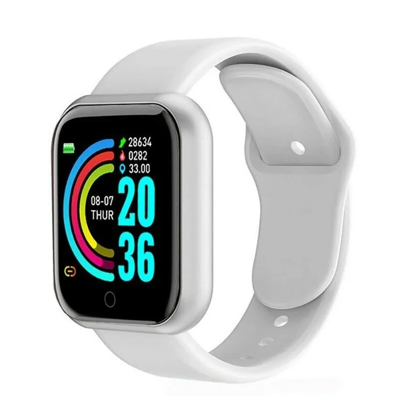 New Y68 D20 Smart Watch Men Women Blood Pressure Fitness Trackers Bracelet