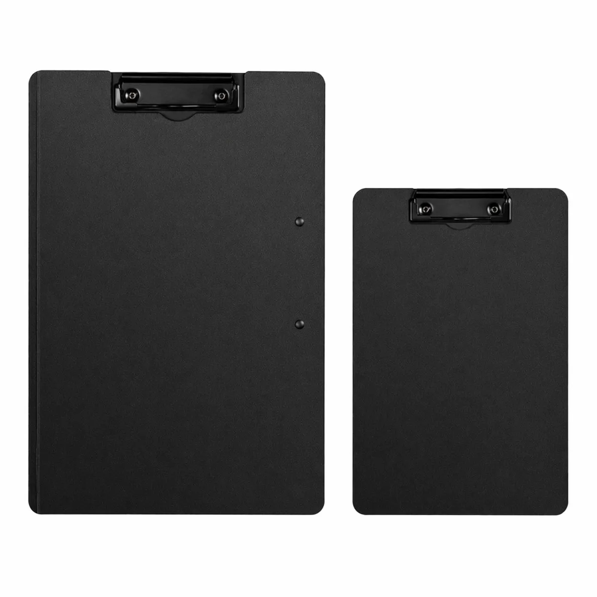 A4 and A5 Clipboard Set Plastic Writing Board Clip Folder Black