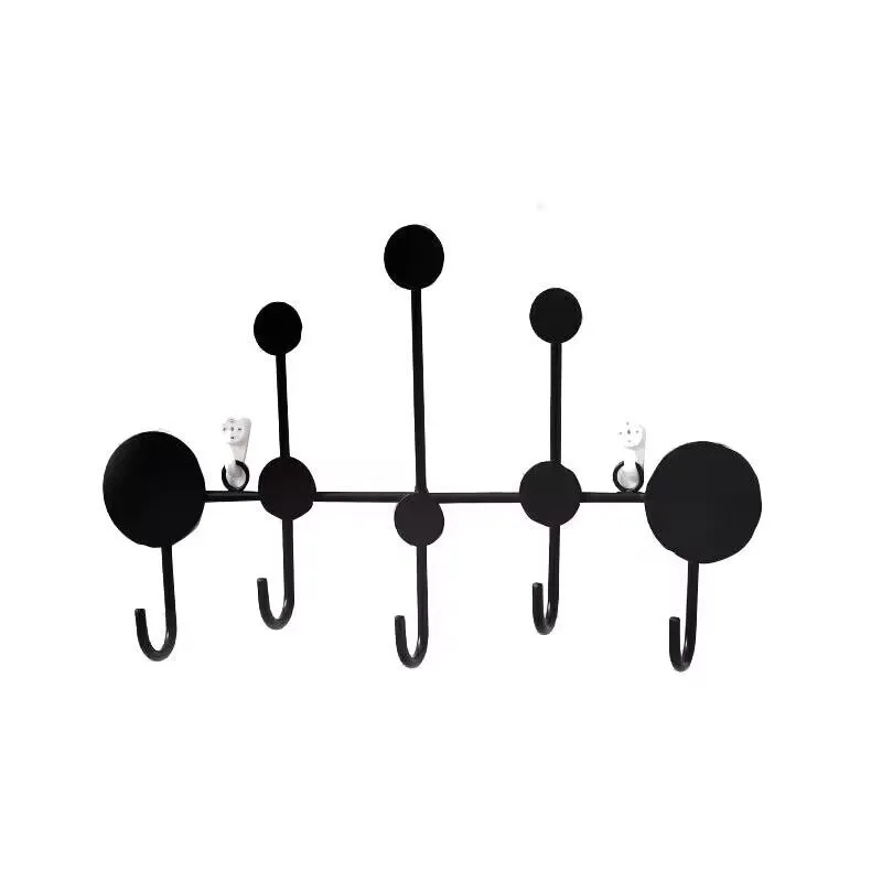 Wall Hanging Clothes Hanger, Home Wall Decoration - Black