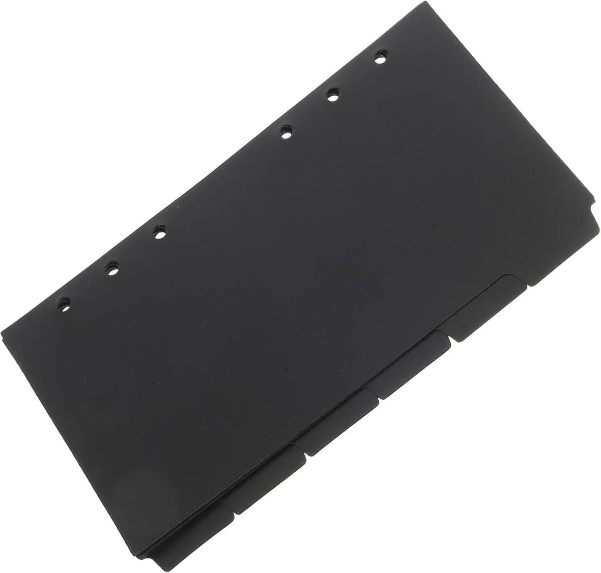 A6 6-Hole Black PVC Index Dividers, 18 Sheets (3 Packs) Detachable