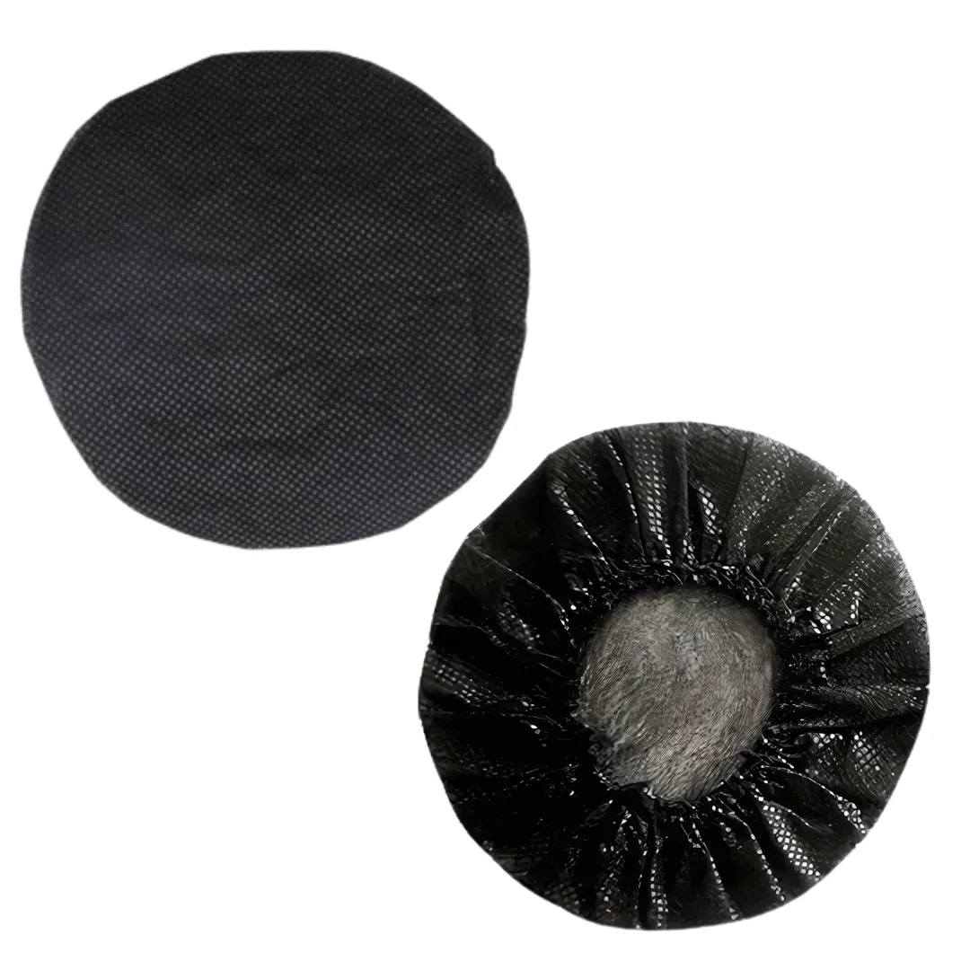 AICOM - Non-Woven Internet Café Disposable Headphone Covers - 100 Piece - Black
