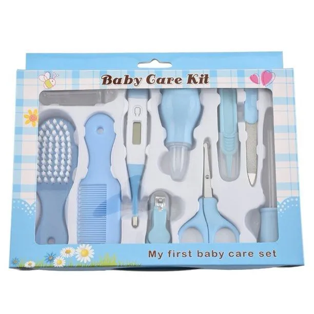 Baby Grooming Kit 10pcs - blue