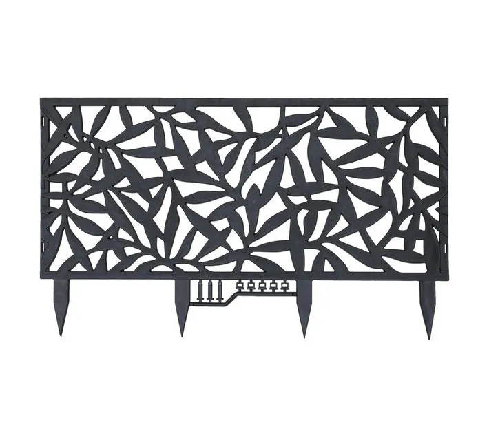 Garden Edging Foliage Decorative Screen Charcoal 400 x 900 x 10 mm