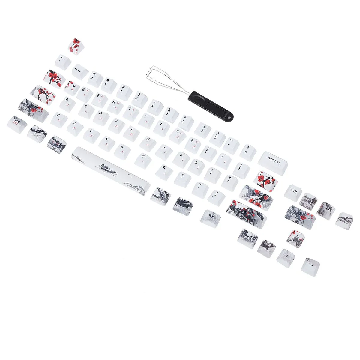 71 Keys Dye Sub Keycaps for Mechanical Keyboards