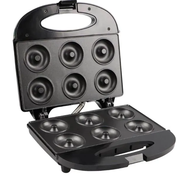 Automatic Electric Non-stick Desserts Mini Round Donut Maker Machine-6Holes