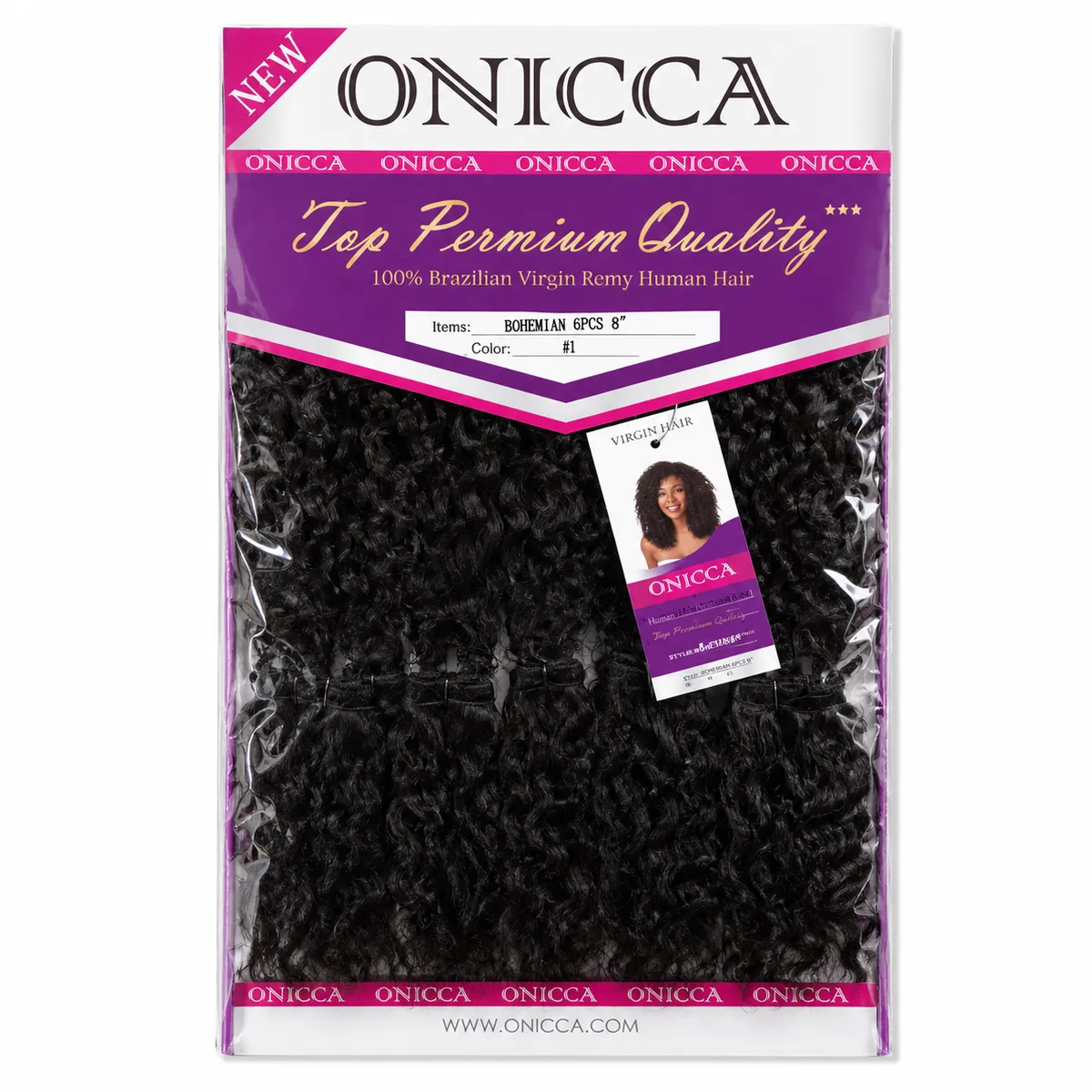 ONICCA Top Premium Bohemian Virgin Remy Human Hair Weave