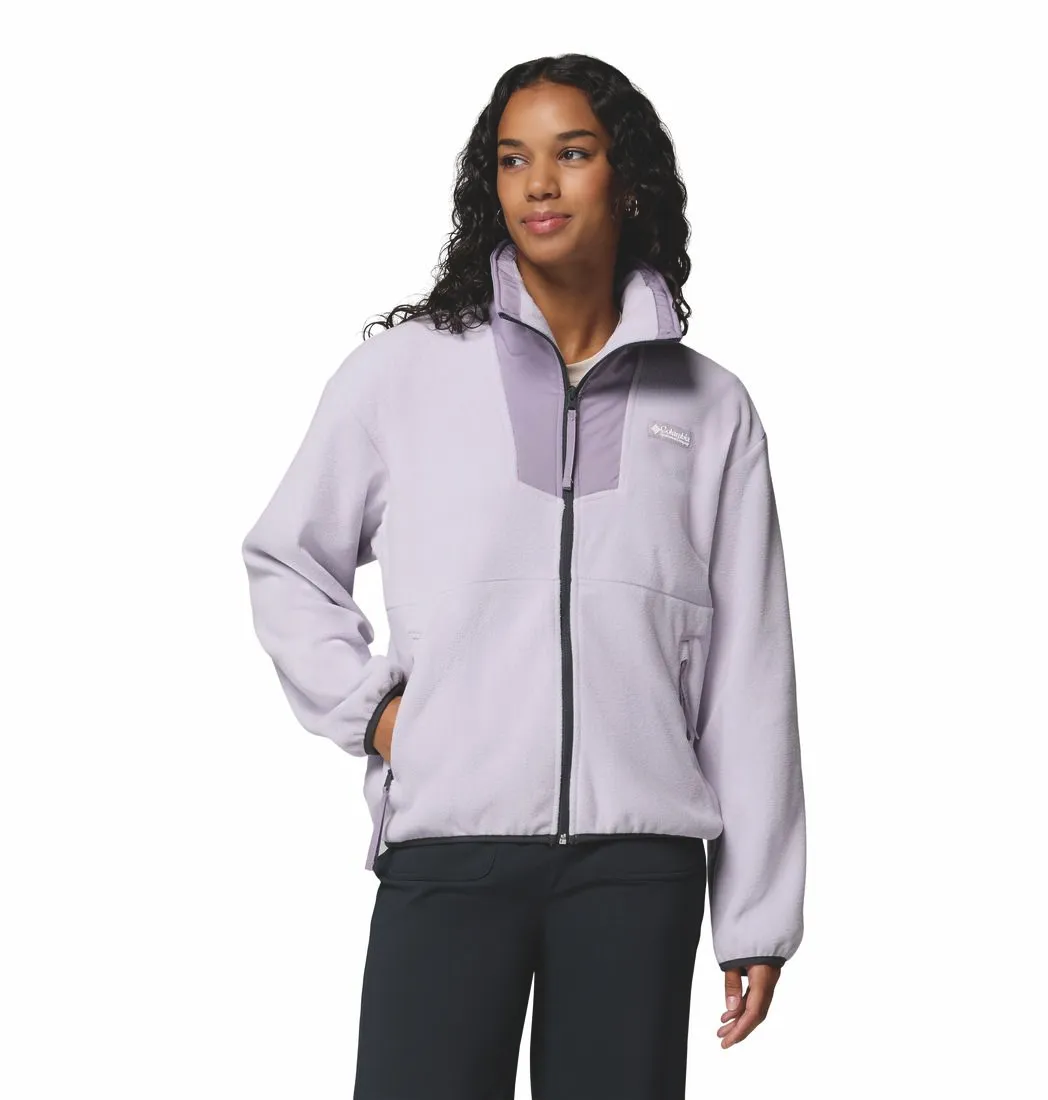 Columbia Women's Sequoia Grove Full Zip Fleece Lavender Pearl Shale Purple