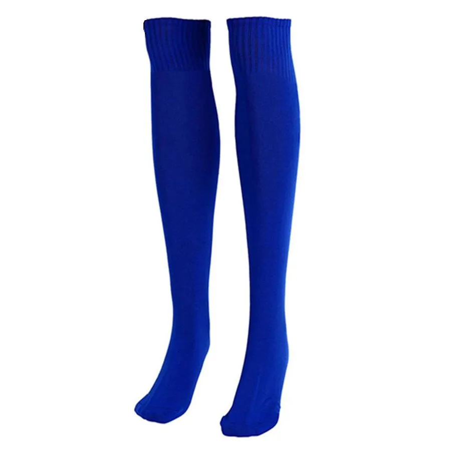 Women's Over Knee Long Cotton Socks - Blue