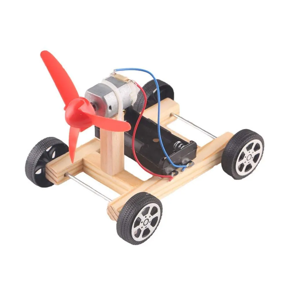 DIY Electric Propeller Car Kit Educational Science Experiment Toy for Kids