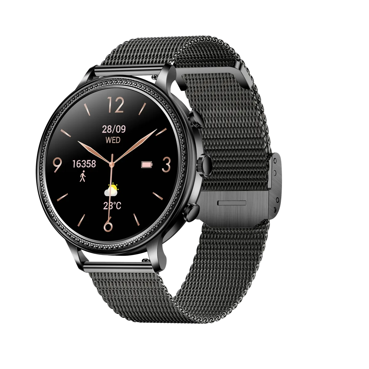 Smart Watch For Smart Ladies-Multi Sport Modes - With Calls Function (GC) - Midnight Black