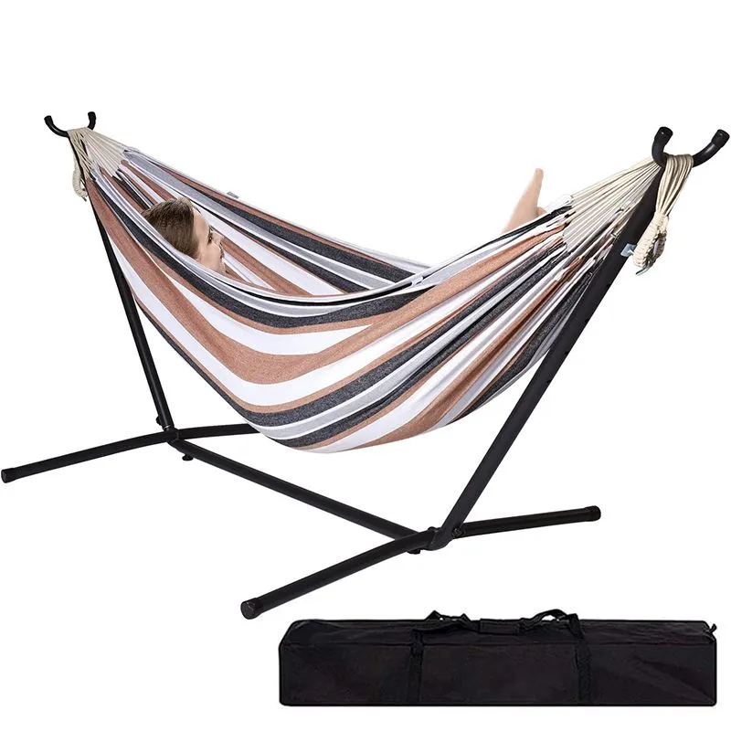 Hammock Chair with Stand Hanging Swing Camping Chair Outdoor