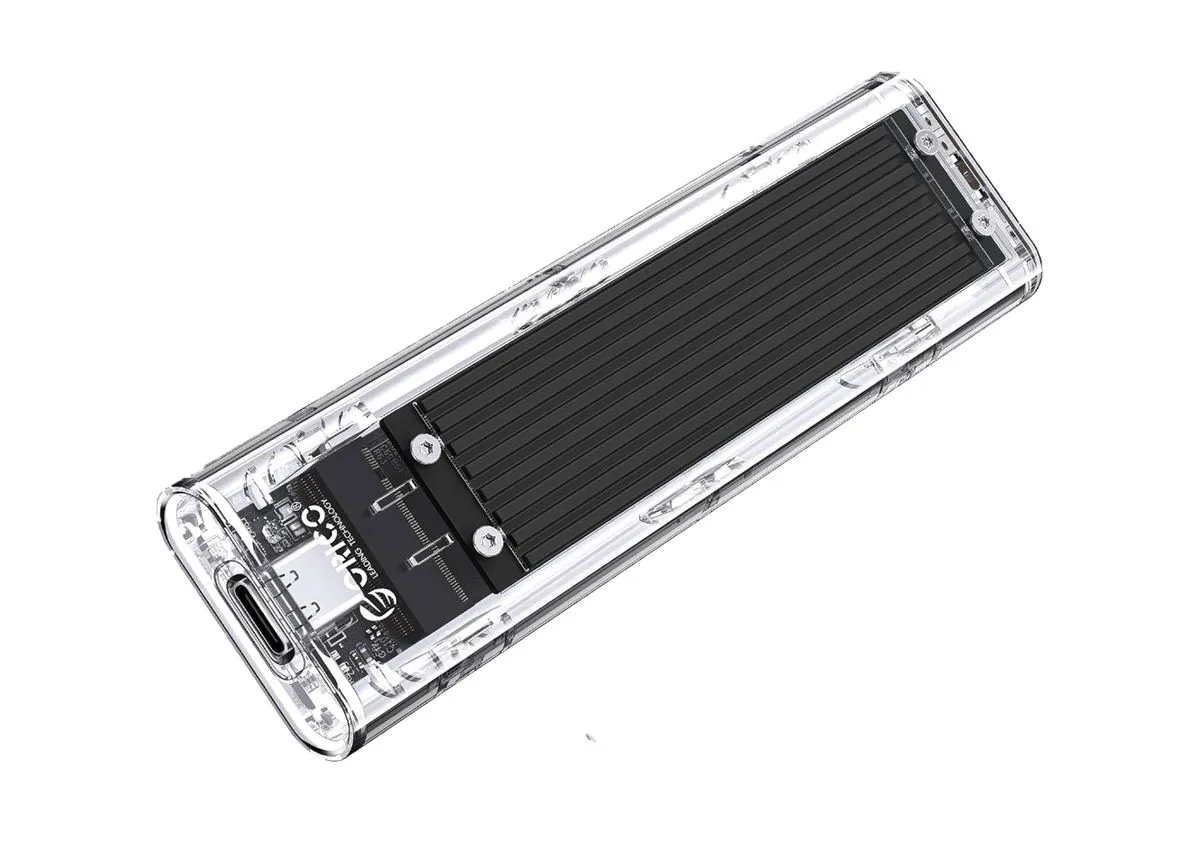 ORICO Transparent Type-C NVMe SSD Enclosure - Black