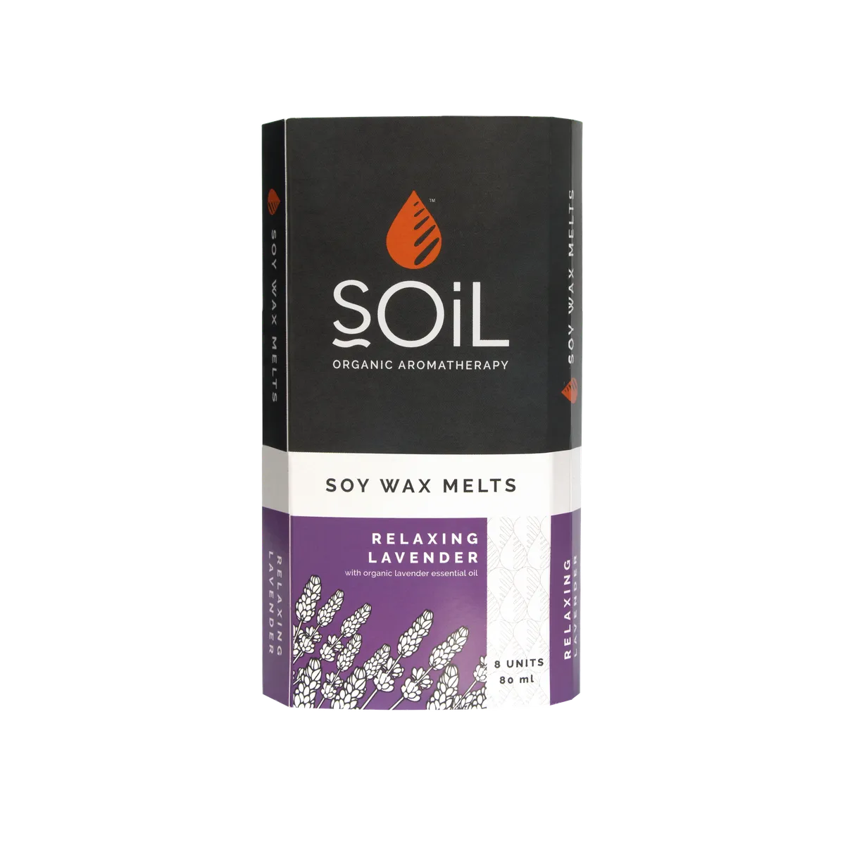 SOiL Organic Soy Wax Melts 8 Pieces - Relaxing Lavender
