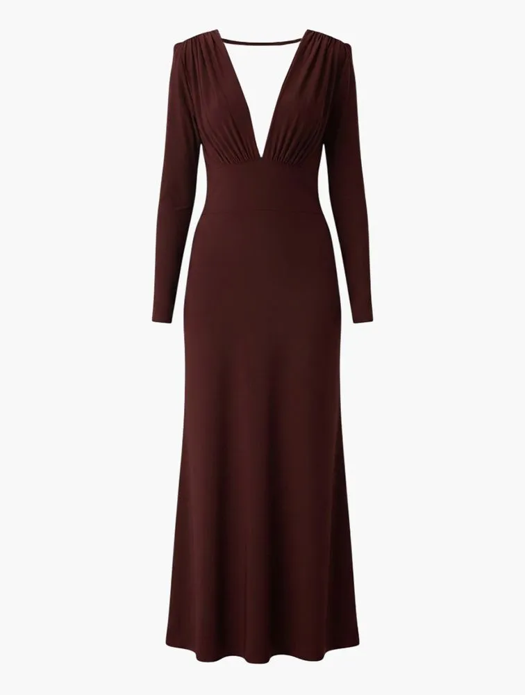 TRENDYOL Open Back Cowl Maxi Dress
