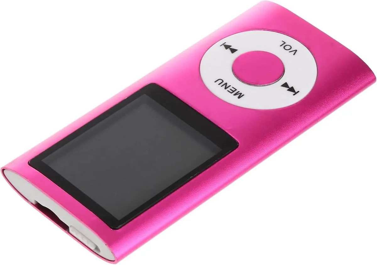 Portable MP4 Music With 1.8-inch Screen, Pink Audio & Video Player